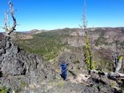 Nearing the summit of Bum Creek Peak.