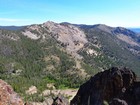 Looking northeast from Peak #2 toward Snowslide Peak and Center Mountain.