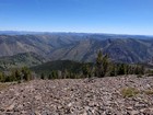 Layers and layers of mountains visible from Center Mountain.