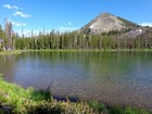 Cougar Basin Peak from Bear Lake.