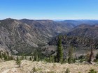 Summit view from Peak 8840' looking down the West Fork Monumental Creek.