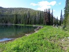 Leaving the lake after dinner to head up Cougar Peak.