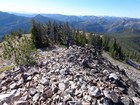 Leaving the summit of Marble Mountain.