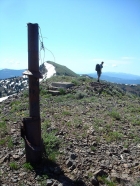 John standing on the old lookout foundation on Pt 7923'.