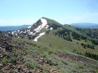 View along the northwest ridge towards Council Mountain.