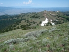 Julie nearing the summit of Council Mountain.