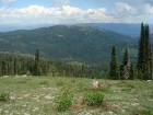 A view of No Business Mountain, with the Lick Creek Range in the background.