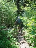 John crossing Granite Creek on our way back out.