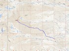 Map of the route, 9 miles and 4600' gain round trip.