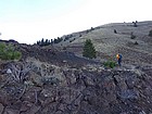 Nearing the saddle west of Cuddy Point.