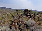 Cairn on the lower west summit, east summit in the distance.