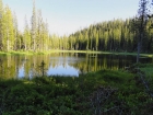 This small lake along the way made for a great rest spot.