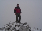 Me on the summit of The Devil's Bedstead, cold but happy.