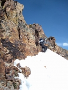 Michael descending from 'Wilson Creek Peak'.