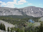 This beautiful little lake east just east of Big Eightmile Peak isn't even on the map. That's the tip of Yellow Peak in the background.