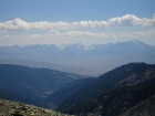 There are lots of great views from the summit of Big Eightmile Peak, but the best is probably of the Lost River Range to the southwest. Mount Borah is on the far right, with a lowpoint of Leatherman Pass closer to the middle.