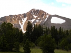 A view of the northeast face of Yellow Peak, as seen from the north from about the 9500' contour.