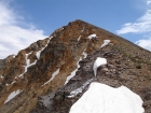 Aptly named Yellow Peak as seen from high up on the north ridge.