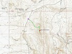 Map of the route, 2 miles and 450' gain round trip.