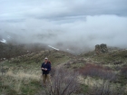 Erik and the clouds starting to roll in.