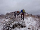 Heading up the slopes above Deadman Creek.