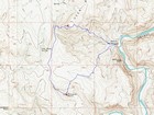 Map of the route, 6 miles and 2000' gain round trip.