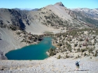 John descending to Deer Lakes.
