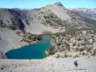 John descending to Deer Lakes.