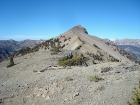 The ridge leading north to West Germania Peak.