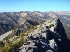 JJ and John descending the norht ridge of West Germania Peak.