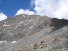 Looking up towards Diamond's summit.