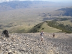 Ken and JJ making their way up the early rocky slopes.