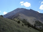 Another view looking back, this time from just below the grassy saddle.