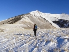 Sean on the lower section of the ridge.