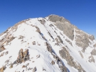 The final ridge to the summit of Dickey Peak.