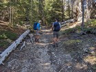 Hiking up Cayuse Canyon.