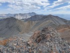 View from Pt 11545' includes Mahogany Trident and Mount Borah.