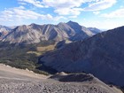 Mount Borah above upper Mahogany Creek, from Mahogany Trident.