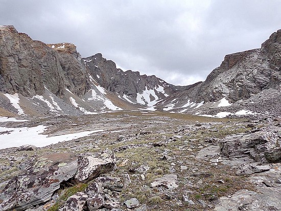 Duncan Peak at the head of the valley.