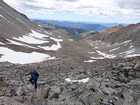 Making our way up to the saddle.