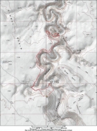 Map of my route, about 10 miles round trip and 1400' gain.