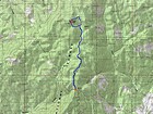 Map of our route, about 6 miles and 1200' elevation gain round trip.