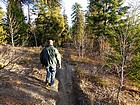 Headed back down the trail.