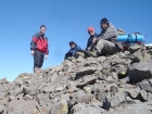 Dave, Dylan, John P, and John R on the summit of Cerro Ciento.