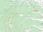 Map of the route, 6 miles and 1400' gain round trip.