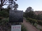 Sign near the trailhead in Chisos Basin.