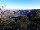 Toll Mountain summit view into Chisos Basin.