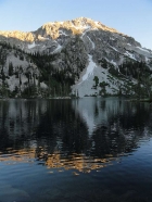 Parks Peak reflecting in Farley Lake.