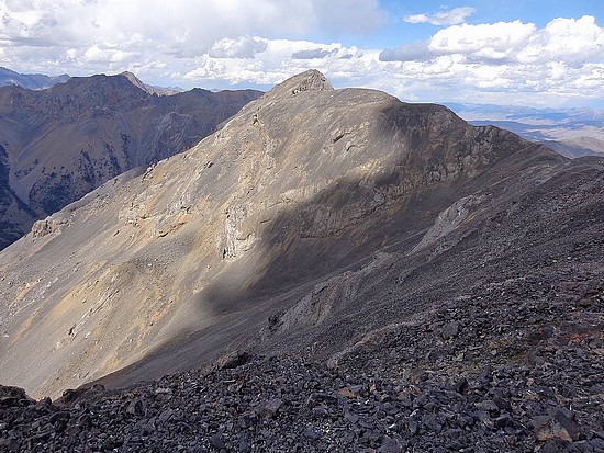 Long southeast ridge of Ferguson Peak.