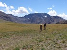 Made it to the saddle at the head of the valley.